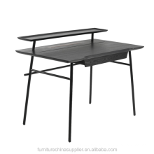 Mesa de escritório para escritório, metal, madeira, laptop, mesa